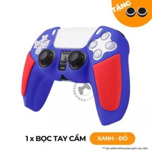 Bọc Silicone tay cầm PS5 Dualsense 4 màu - Blue Red
