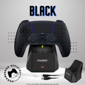 Dock sạc DOBE Đơn PS5 đế sạc 1 tay Dualsense - Black