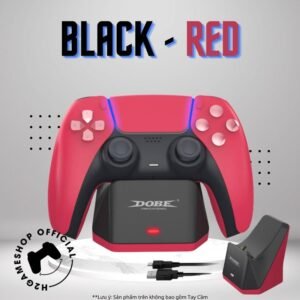 Dock sạc DOBE Đơn PS5 đế sạc 1 tay Dualsense - Red