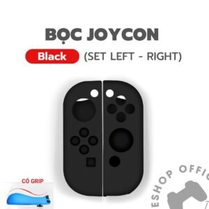 Vỏ Bọc Joy-Con Silicone Nintendo Switch Nhiều Màu - Black