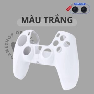 Bọc Silicone Tay PS5 Dualsense 7 Màu - White